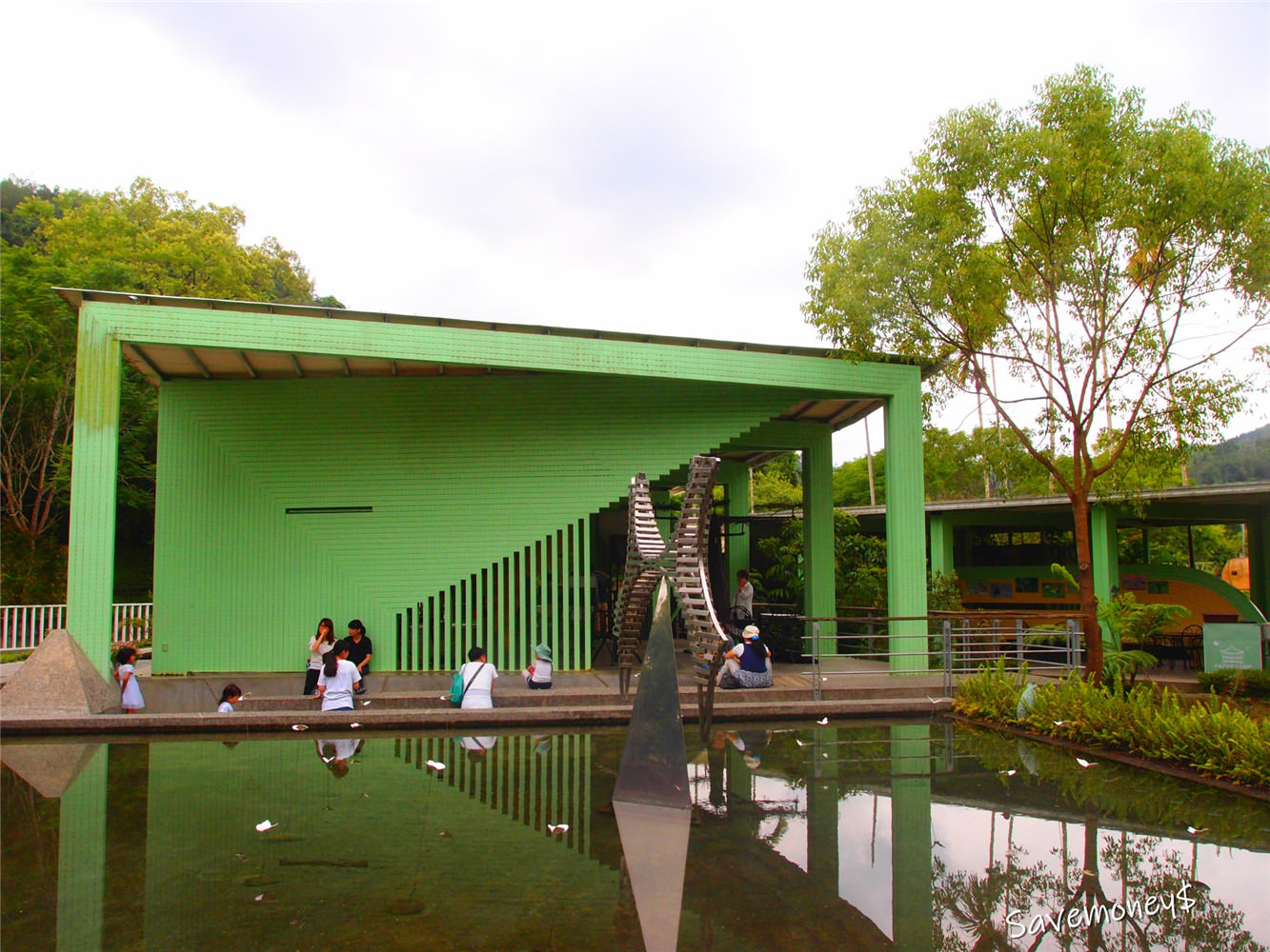 南投景點｜埔里桃米紙教堂,新故鄉見學園區,綠意盎然的大自然生態教室