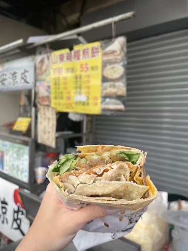 台中水湳市場美食｜西安涼皮雜糧煎餅,$70起就能吃到的美味點心